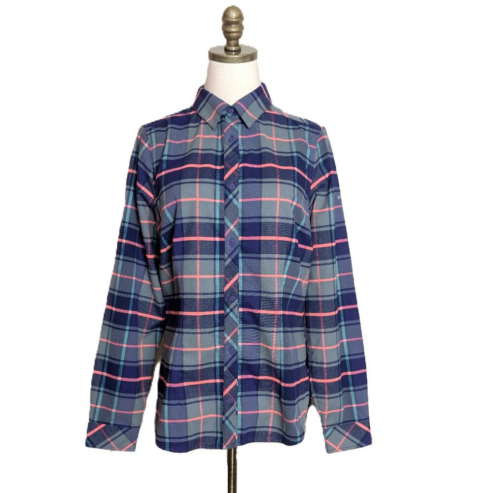 Columbia Omni Wick Advanced Evaporation Long Sleeve Shirt Women's Size M Purple